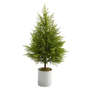 Artificial Christmas Trees | 49" Norfolk Island Pine “Natural Look" Artificial Christmas Tree Green Artificial Christmas Trees Artificial Christmas Trees