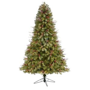 Artificial Christmas Trees | 6.5' Lightly Frosted Big Sky Spruce Artificial Christmas Tree Green Artificial Christmas Trees Artificial Christmas Trees