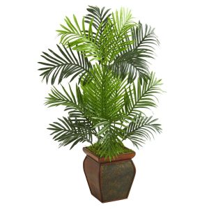 Artificial Palm Trees | 3' Paradise Palm Artificial Tree in Decorative Planter Artificial Palm Trees Artificial Palm Trees