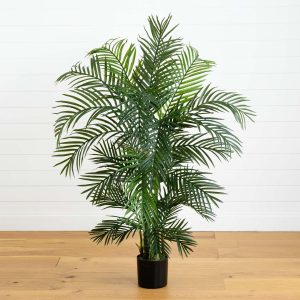 Artificial Palm Trees | 4.5' Areca Palm UV Resistant (Indoor/Outdoor) Artificial Palm Trees Artificial Palm Trees