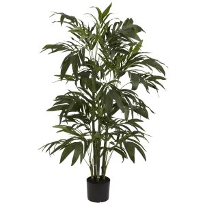 Artificial Palm Trees | 4′ Green Bamboo Palm Artificial Silk Tree Artificial Palm Trees Artificial Palm Trees