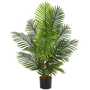 Artificial Palm Trees | 4’ Paradise Palm Artificial Tree in Nursery Planter Artificial Palm Trees Artificial Palm Trees