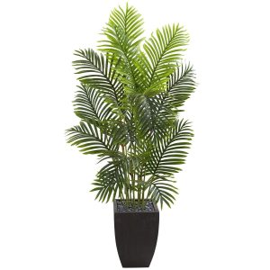 Artificial Palm Trees | 5.5' Paradise Palm Artificial Tree in Square Planter Artificial Palm Trees Artificial Palm Trees