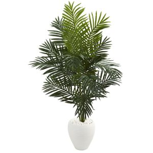 Artificial Palm Trees | 5.5’ Paradise Artificial Palm Tree in White Planter Artificial Palm Trees Artificial Palm Trees