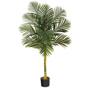 Artificial Palm Trees | 5’ Single Stalk Golden Cane Artificial Palm Tree Artificial Palm Trees Artificial Palm Trees