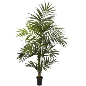 Artificial Palm Trees | 7' Artificial Kentia Palm Silk Tree Bunched Artificial Palm Trees Artificial Palm Trees