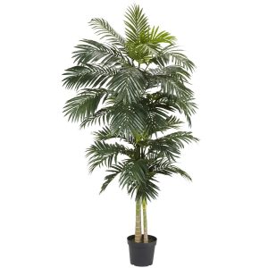 Artificial Palm Trees | 8' Golden Cane Palm Silk Tree Artificial Palm Trees Artificial Palm Trees