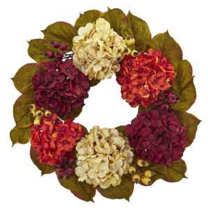 Artificial Wreaths | 20" Hydrangea Berry Artificial Wreath Artificial Wreaths Artificial Wreaths