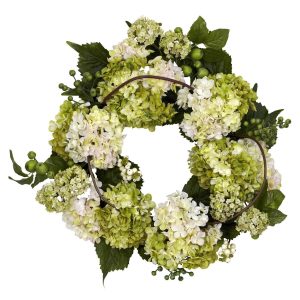 Artificial Wreaths | 22" Artificial Hydrangea Wreath Artificial Wreaths Artificial Wreaths