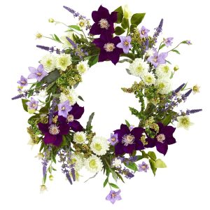 Artificial Wreaths | 22" Mixed Flower Artificial Wreath Artificial Wreaths Artificial Wreaths