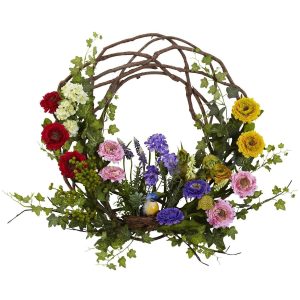 Artificial Wreaths | 22" Spring Floral Wreath Artificial Wreaths Artificial Wreaths