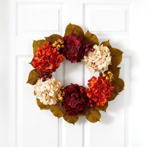 Artificial Wreaths | 24" Fall Hydrangea Wreath Artificial Wreaths Artificial Wreaths