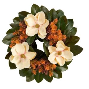 Artificial Wreaths | 24" Magnolia Artificial Wreath Artificial Wreaths Artificial Wreaths