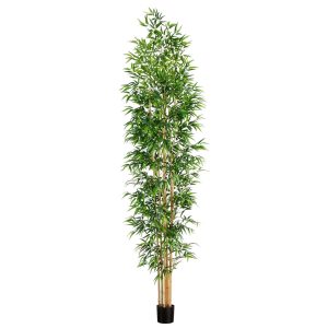 Bamboo Trees | 11' Artificial Bamboo Tree with Real Bamboo Trunks Artificial Trees Bamboo Trees