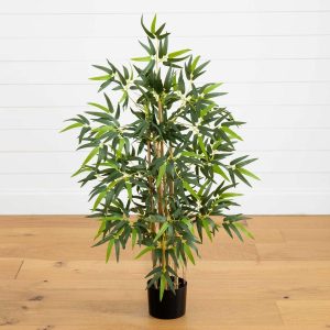 Bamboo Trees | 3' Multi Bambusa Bamboo Silk Tree Artificial Trees Bamboo Trees