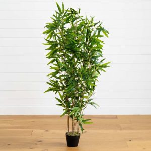 Bamboo Trees | 4' Bamboo Artificial Tree (Real Touch) UV Resistant (Indoor/Outdoor) Artificial Trees Bamboo Trees