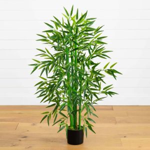 Bamboo Trees | 4' Bamboo Tree UV Resistant (Indoor/Outdoor) Artificial Trees Bamboo Trees