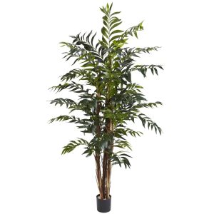 Bamboo Trees | 5' Bamboo Palm Artificial Silk Tree Artificial Palm Trees Artificial Palm Trees