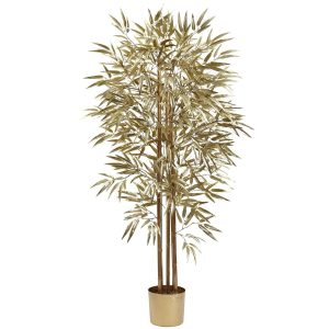 Bamboo Trees | 5' Golden Bamboo Tree 880 Lvs Artificial Trees Bamboo Trees