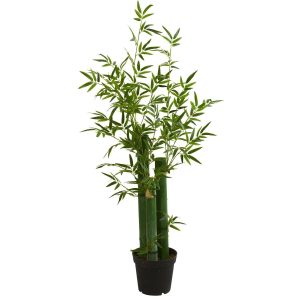 Bamboo Trees | 5' Green Bamboo Artificial Tree Artificial Trees Bamboo Trees