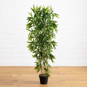 Bamboo Trees | 57" Bamboo Artificial Tree (Real Touch) UV Resistant (Indoor/Outdoor) Artificial Trees Bamboo Trees