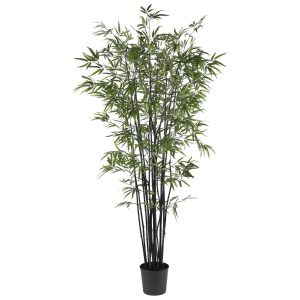 Bamboo Trees | 6.5' Black Bamboo Silk Tree Artificial Trees Bamboo Trees