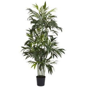 Bamboo Trees | 6' Artificial Green Bamboo Palm Silk Tree Artificial Palm Trees Artificial Palm Trees