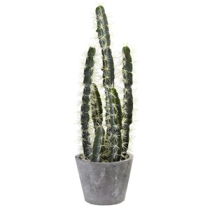 Cactus | Decorative Cactus Garden w/Cement Planter Artificial Plants Cactus