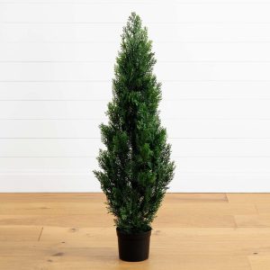 Cedar Trees | 4′ Cedar Tree Silk Tree (Indoor/Outdoor) Artificial Trees Cedar Trees