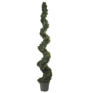 Cedar Trees | 6' Cedar Spiral Silk Tree (In-door/Out-door) Artificial Trees Cedar Trees