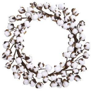 Christmas Wreaths & Garlands | 20" Cotton Ball Wreath Christmas Wreaths & Garlands Christmas Wreaths & Garlands