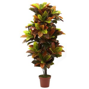 Croton Trees | 56" Croton Plant (Real Touch) Artificial Plants Croton Trees