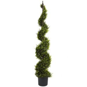 Cypress Trees | 5′ Cypress Spiral Tree Artificial Trees Cypress Trees