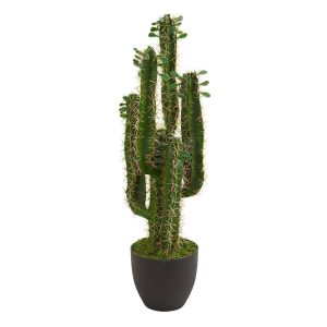 Desk Plants | 2.5' Artificial San Pedro Cactus Plant Artificial Plants Cactus