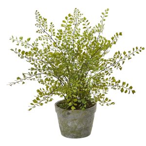 Desk Plants | Maiden Hair Artificial Plant in Decorative Planter Artificial Plants Desk Plants