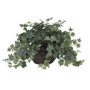 Desk Plants | Puff Ivy Vase Silk Plant Artificial Plants Desk Plants