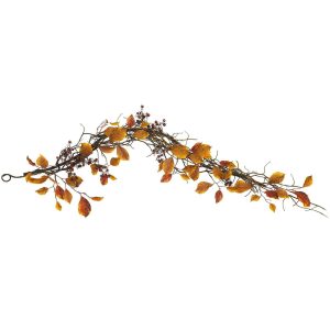 Fall Wreaths & Garlands | 4' Fall Foliage, Berriesand Twig Artificial Garland Artificial Garlands Artificial Garlands