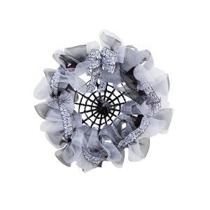 Fall Wreaths & Garlands | 26" Halloween Spider Web Mesh Wreath Fall Wreaths & Garlands Fall Wreaths & Garlands