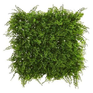 Ferns | 20" x 20" Lush Mediterranean Artificial Fern Wall Panel UV Resistant (Indoor/Outdoor) Trellis Artificial Plants Ferns