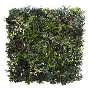 Ferns | 3' x 3' Greens & Fern Artificial Living Wall UV Resist (Indoor/Outdoor) Trellis Artificial Plants Ferns