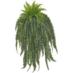 Ferns | 58" Boston Fern Artificial Hanging Plant Artificial Plants Bushes