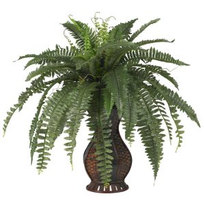 Ferns | Boston Fern Urn Silk Plant Artificial Plants Ferns