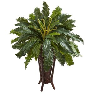 Ferns | Marginatum Artificial Plant in Stand Planter Artificial Plants Ferns