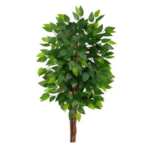 Ficus Trees | 3' Artificial Double Trunk Ficus Tree (No Pot) Artificial Trees Ficus Trees