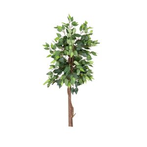 Ficus Trees | 4' Artificial Double Trunk Ficus Tree (No Pot) Artificial Trees Ficus Trees