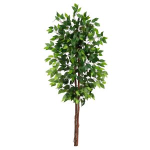 Ficus Trees | 5' Artificial Double Trunk Ficus Tree (No Pot) Artificial Trees Ficus Trees