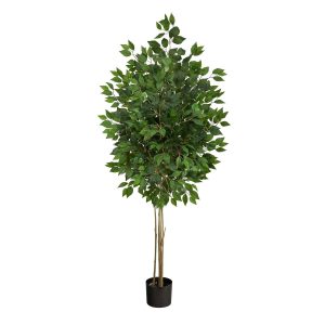 Ficus Trees | 64" Ficus Artificial Tree UV Resistant (Indoor/Outdoor) Artificial Trees Ficus Trees