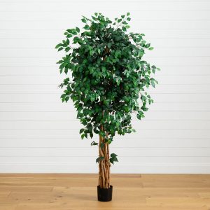 Ficus Trees | 6’Palace Style Ficus Silk Tree Artificial Trees Ficus Trees