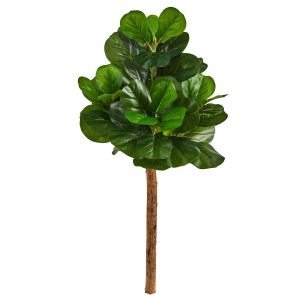 Fiddle Leaf Fig Trees | 3.5' Artificial Fiddle Leaf Tree (No Pot) Artificial Trees Fiddle Leaf Fig Trees