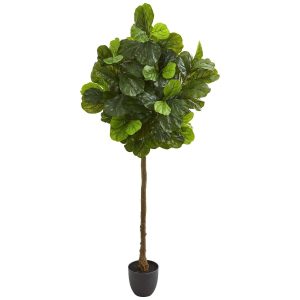 Fiddle Leaf Fig Trees | 6’ Fiddle Leaf Artificial Tree (Real Touch) Artificial Trees Fiddle Leaf Fig Trees